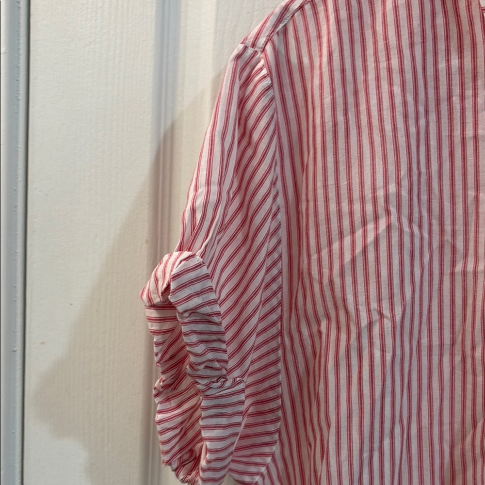 XIRENA stripped button down Shirt size M - Picture 6 of 11
